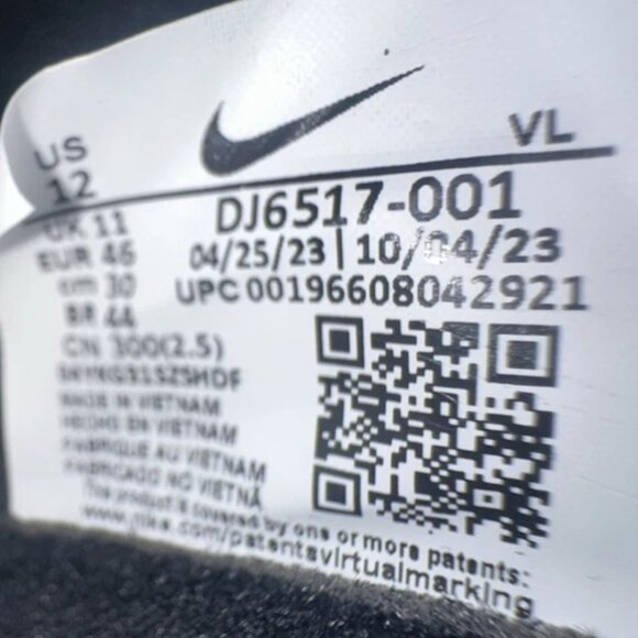 Nike Alpha Huarache NXT Black Metal Baseball Cleats Men's Size DJ6517-001 NEW - Picture 10 of 11